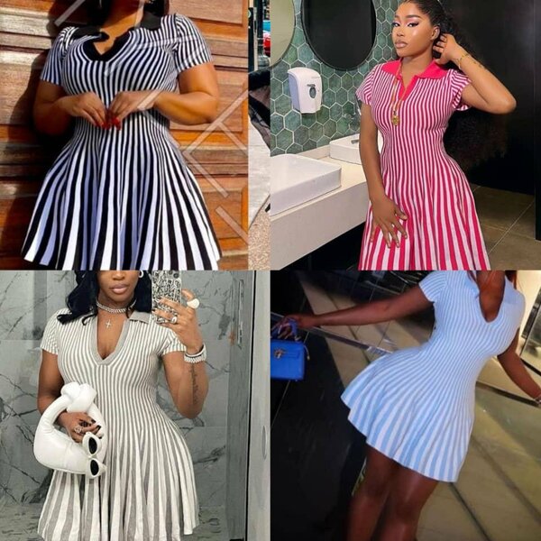 Robe à rayures élégante