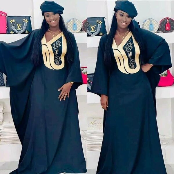 Boubou avec foulard en taille standard