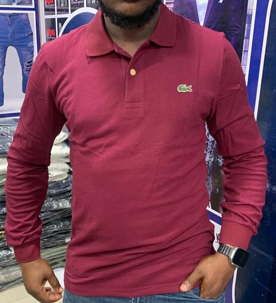 Polo manches longues pour hommes