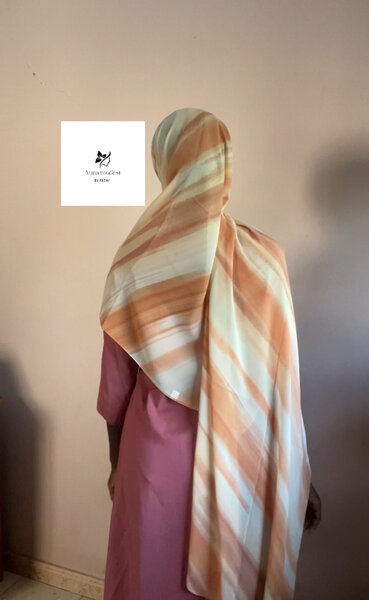 Voile dégradé en mousseline