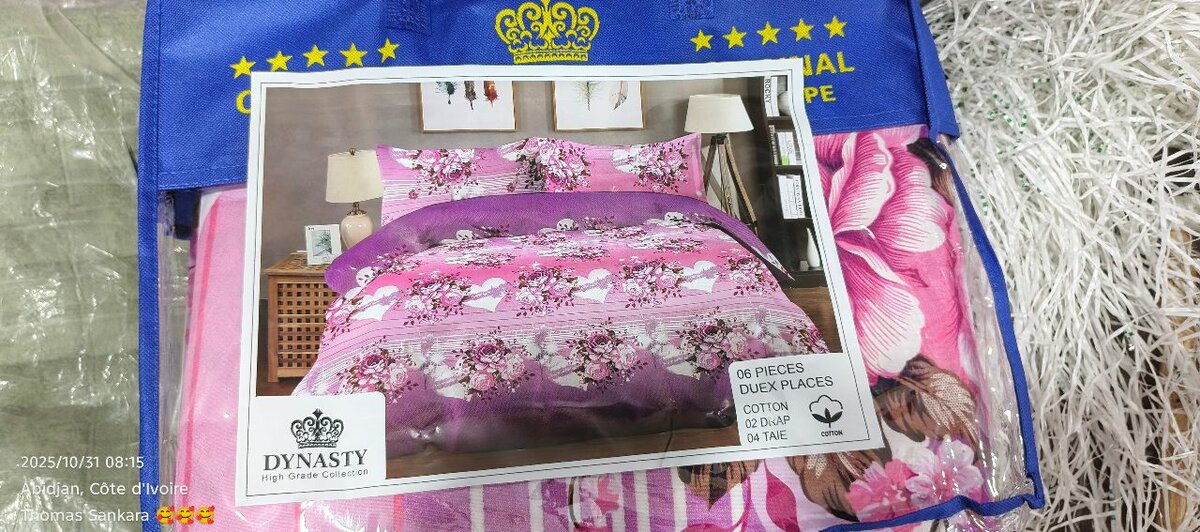 Parure de Lit King Size en Coton
