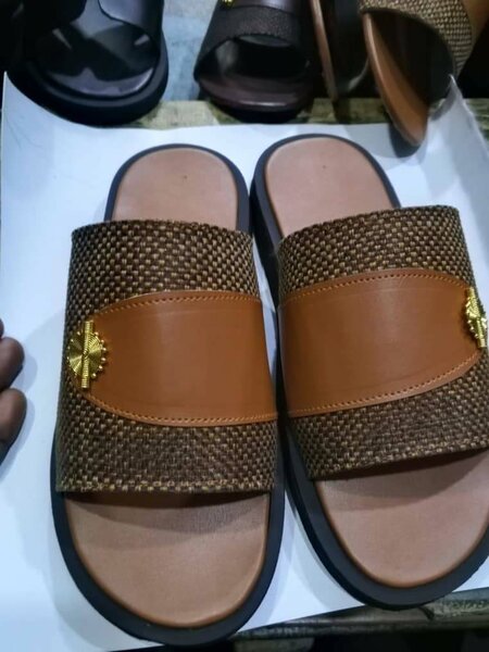 Sandales tressées homme