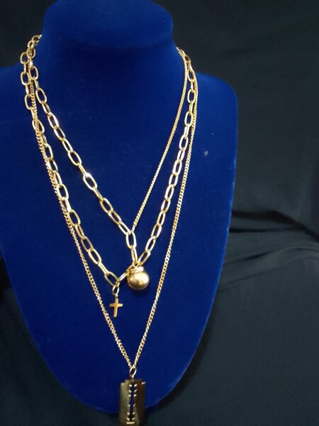 3 layer gold chain