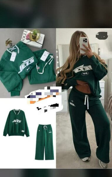 Ensemble sportif vert tendance