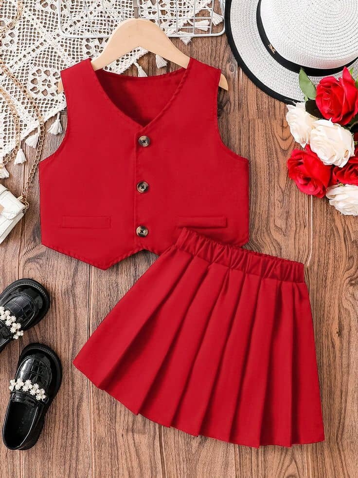 Robe élégante enfant fleurie