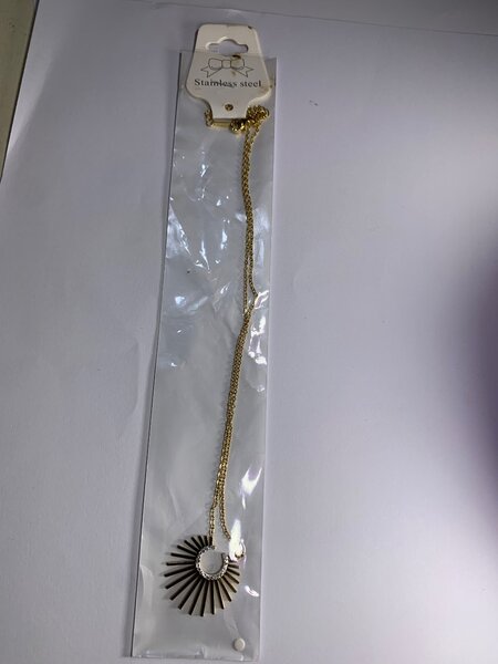 Collier pendentif en acier inoxydable