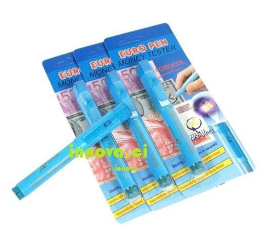 Stylo Détecteur De Faux Billets Avec LED UV ( Lot De 04 )
