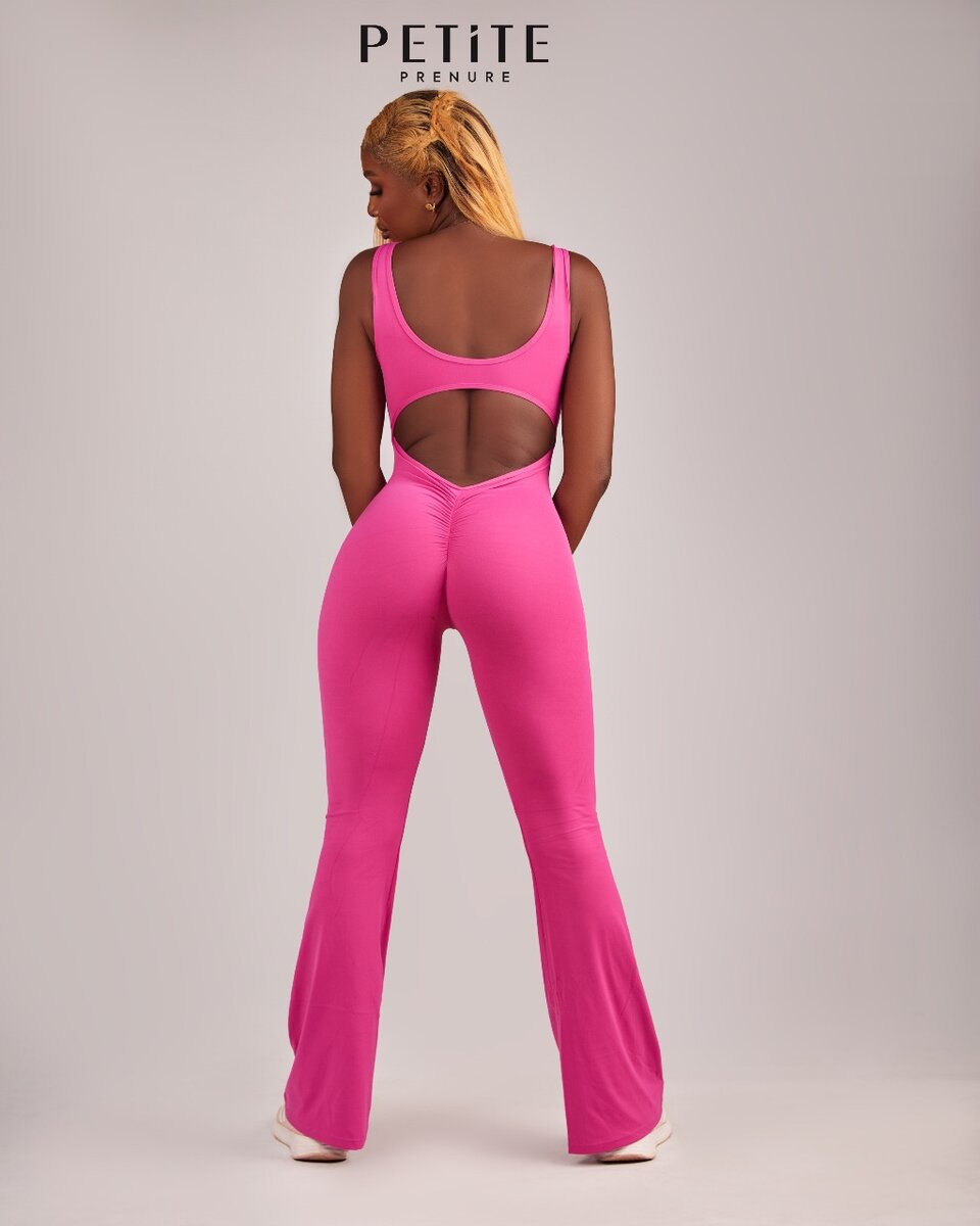 Split bum jumpsuit