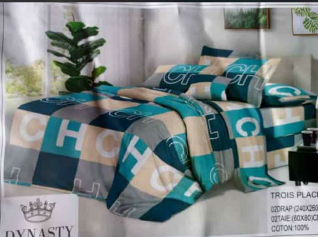 Draps+ couverture+ taies d'oreiller