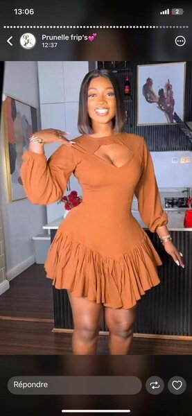 Robe chic à manches longues