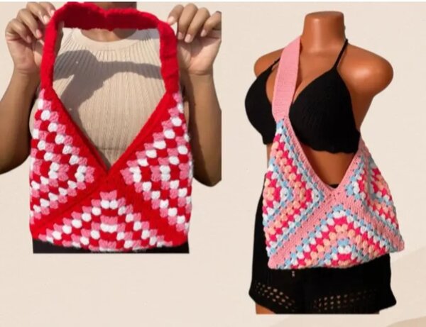 Sac à main crocheté bohème