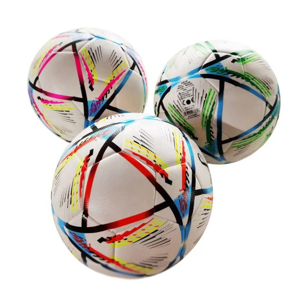 3 Ballons soccer multicolore