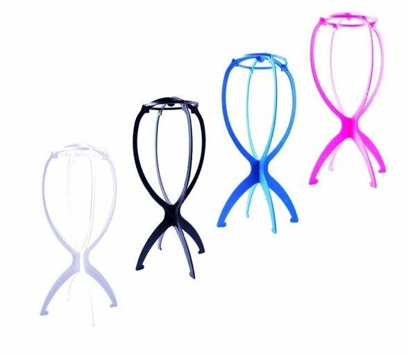 A Pair of Plastic Wig Stand