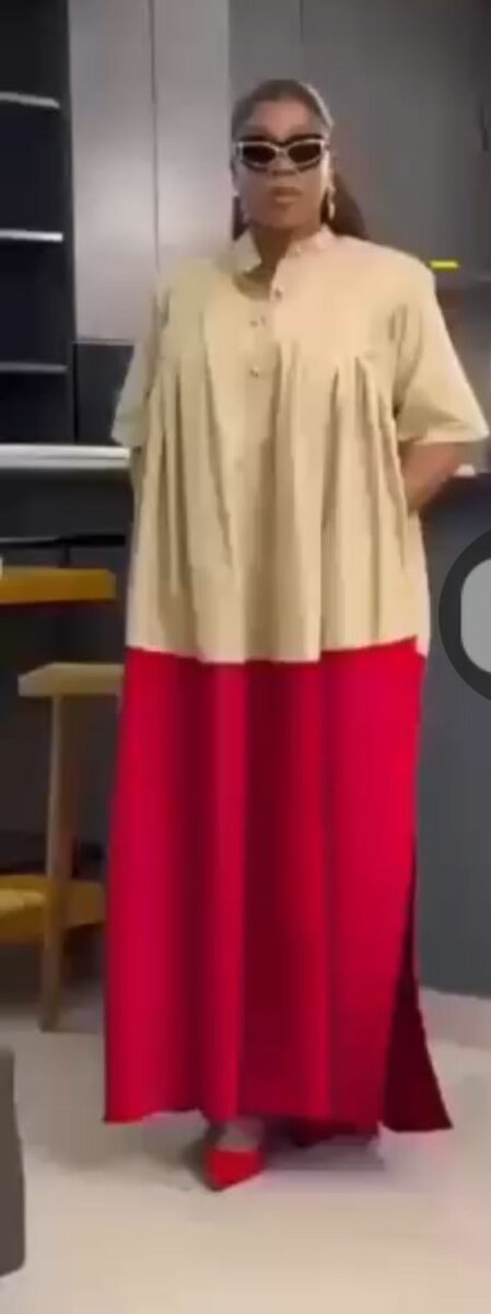 Robe bicolore moderne femme