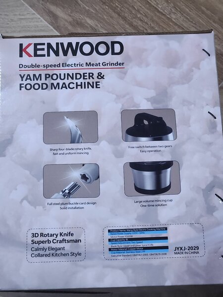 KENWOOD double speed electric meat Grinder