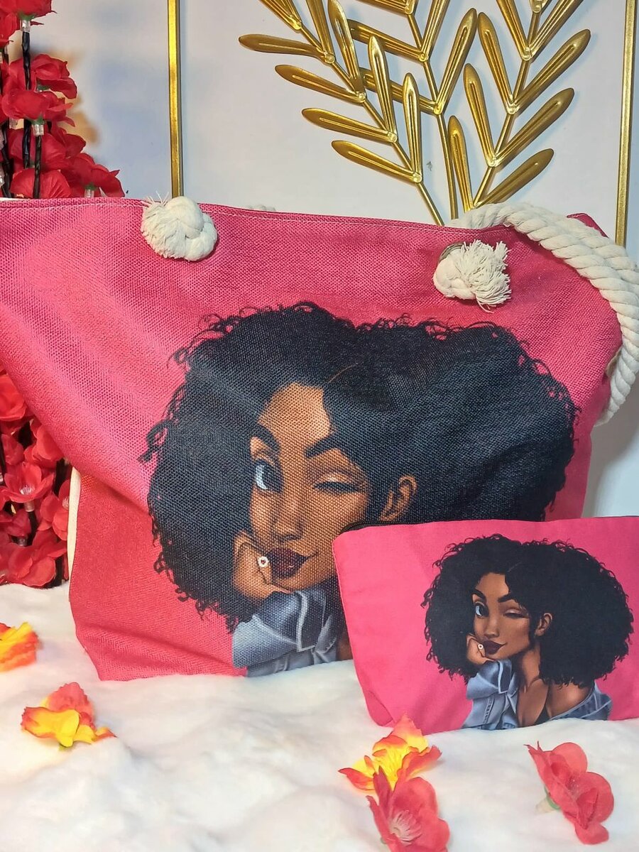 Tote bags imprimés et trousse