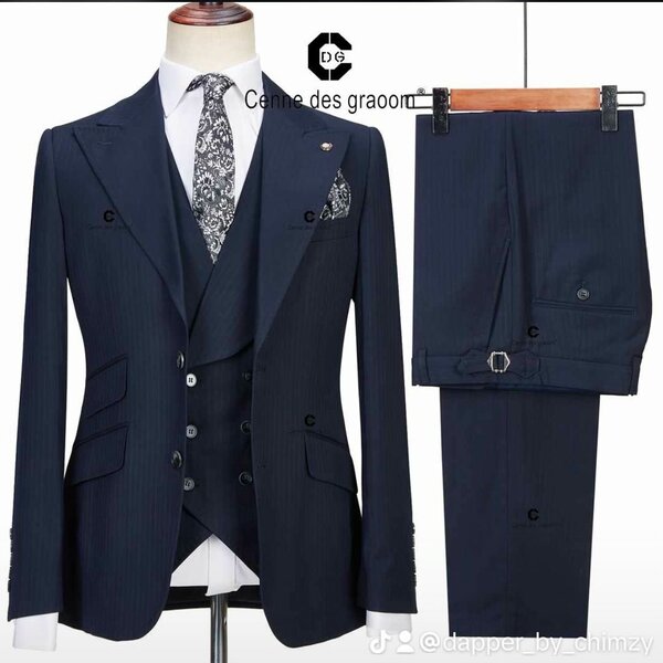 Men's suit   dark blue