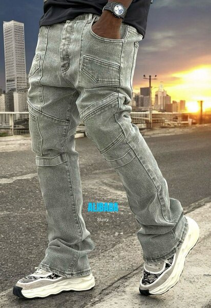 Jeans cargo streetwear pour homme