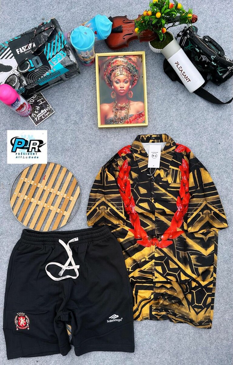 Ensemble chemise et short tendance