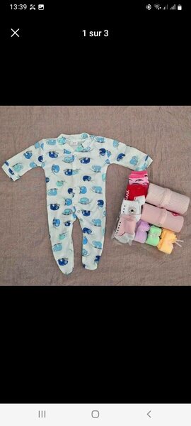 Lot de 3 barboteuses etc