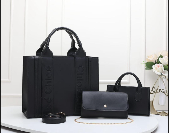 set of black bags