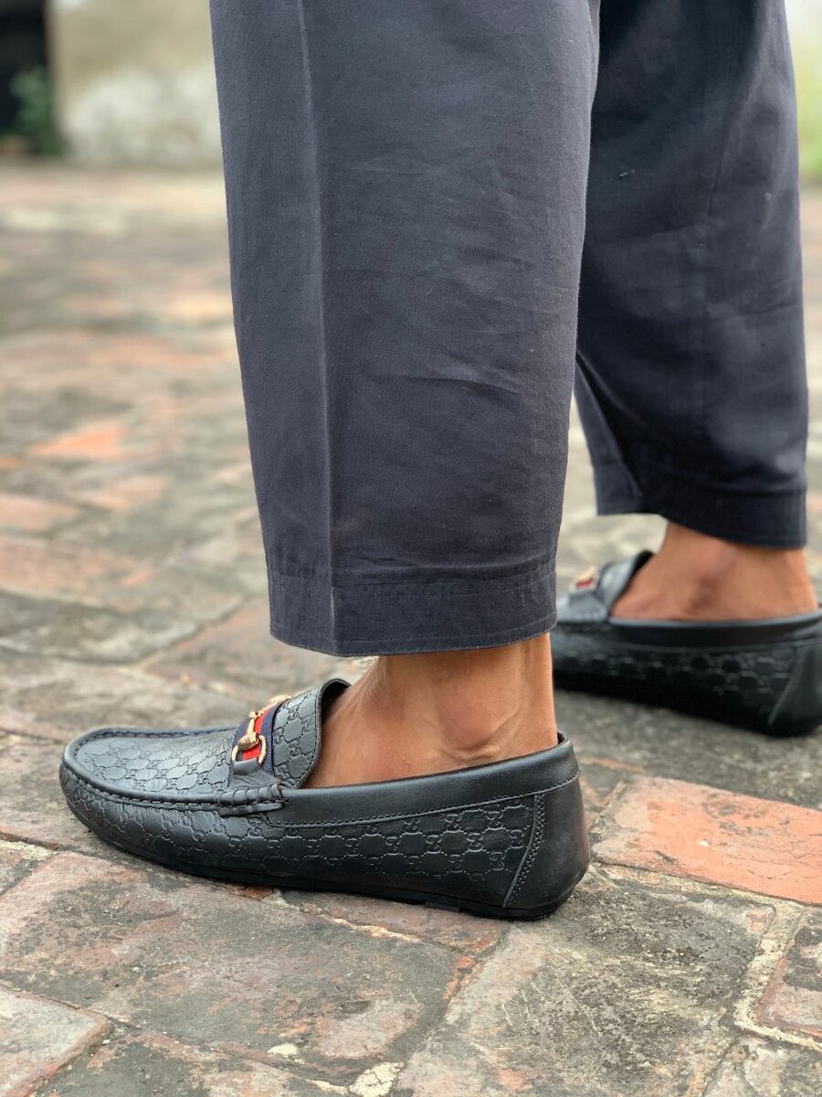Loafers shoes for men leather upper