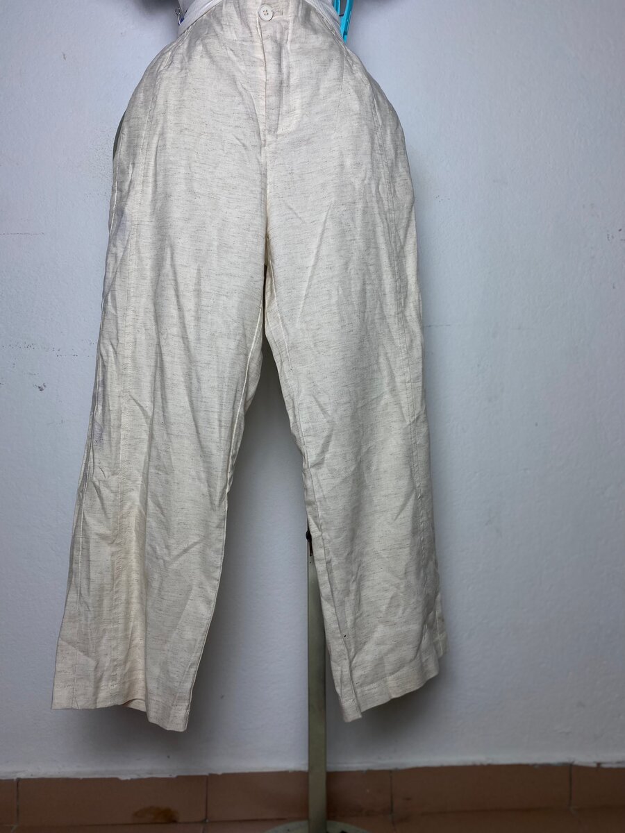 Pantalon ample en lin