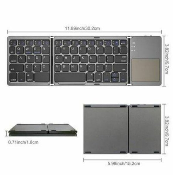 Clavier pliable Bluetooth portable
