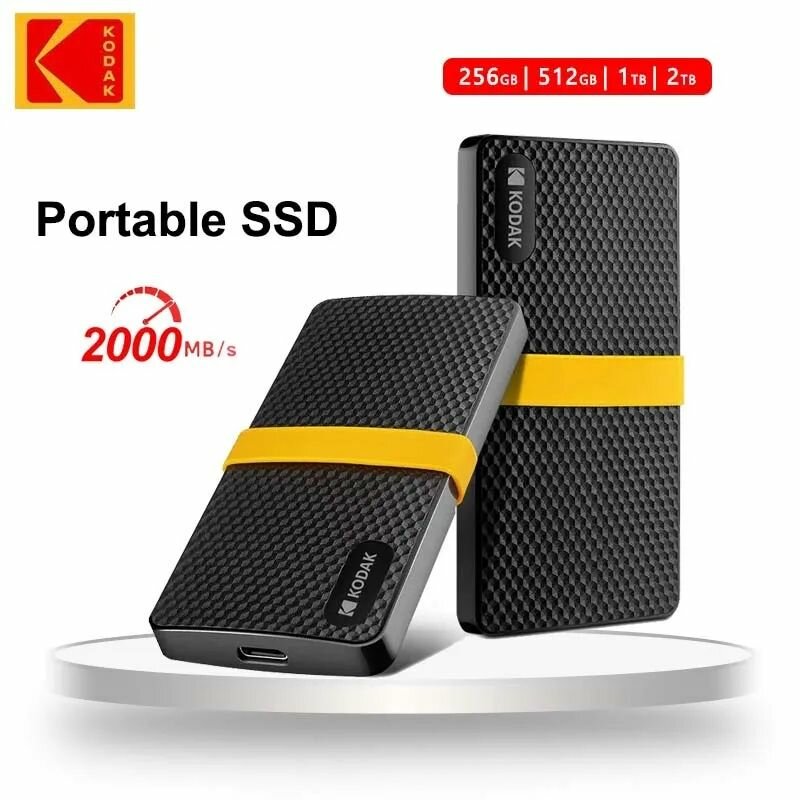 SSD Portable Kodak 512Go USB-C