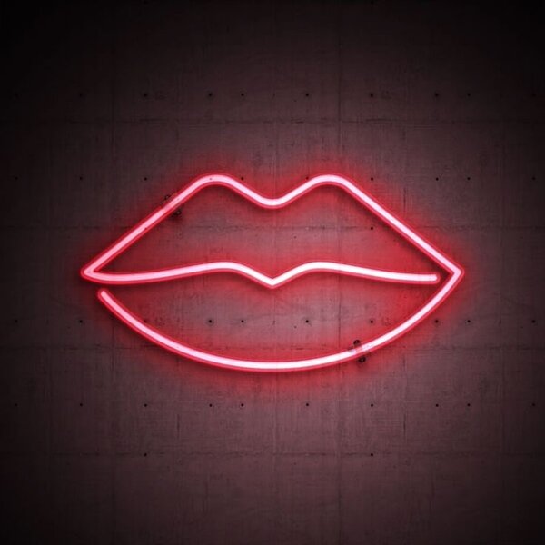 Lips neon light
