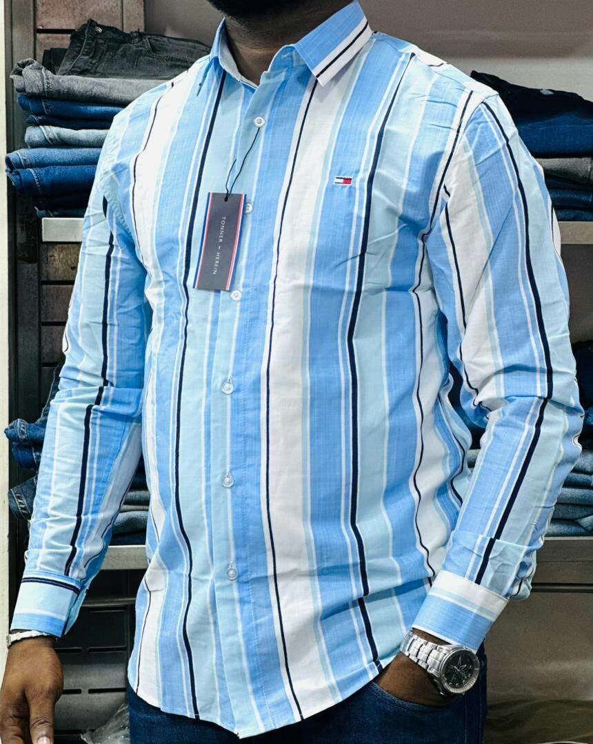 Chemise Homme Élégante Striée