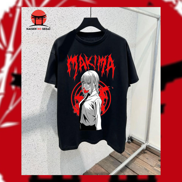 T-shirt anime Makima style
