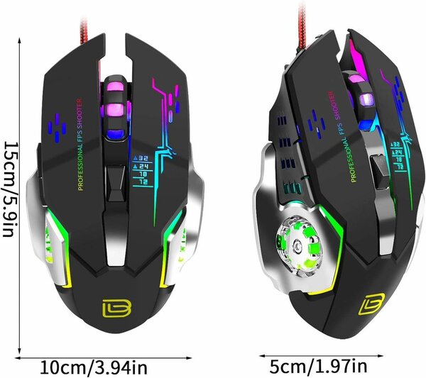 Souris Gaming RGB Ergonomique