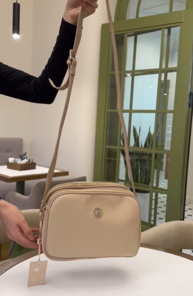 Стильная сумка Pierre Cardin бежевая