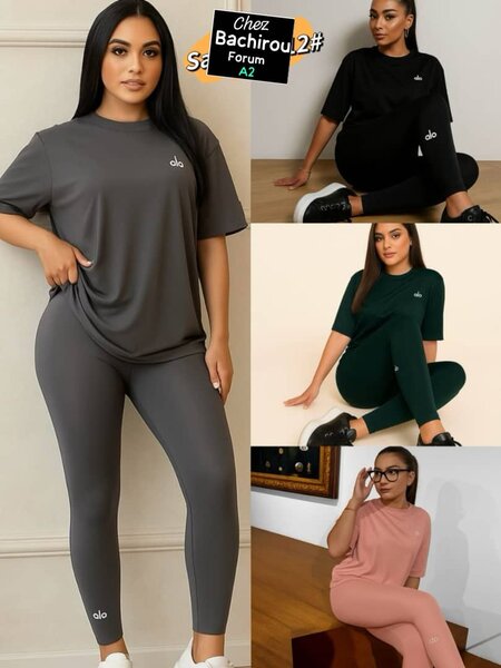 T-shirt et legging femme élégants