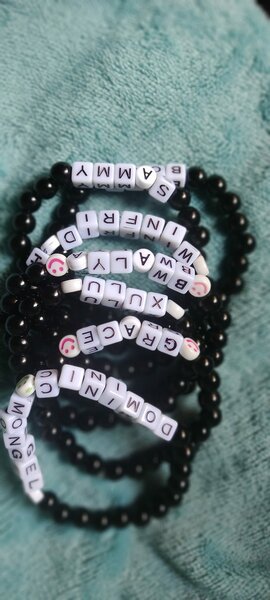Stylish women's jewelry - bracelet with letter designation