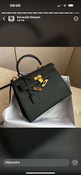 Sac à main élégant en cuir noir