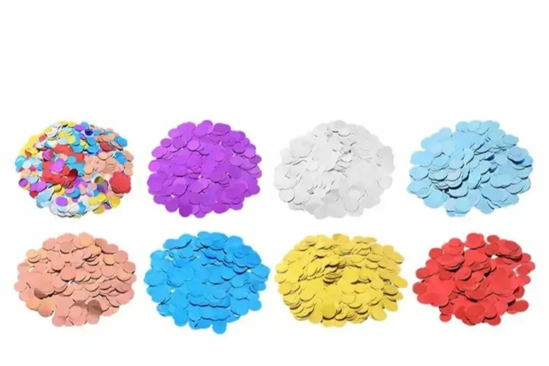 Confettis colorés décoratifs