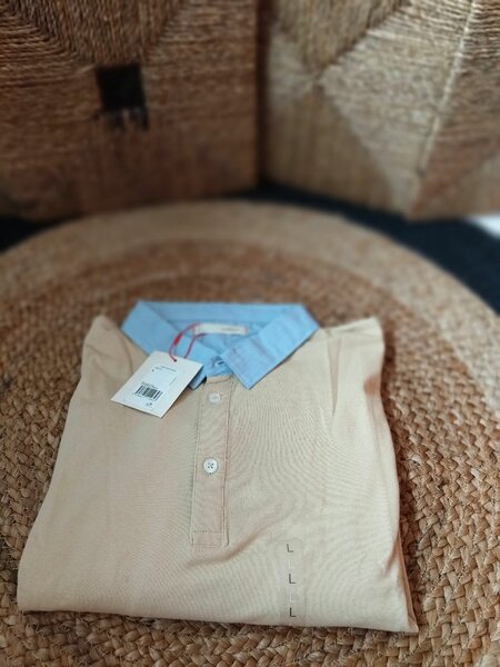 Polo Homme Beige Chic