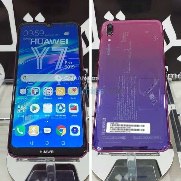 Huawei Y7 pro 2019 Quasi neuf Rom 128GB Ram 4G