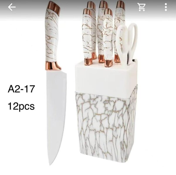 7-Piece Knife Set, with storage block, High Stainless steel