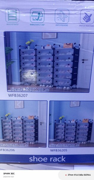 Étagère à chaussures modulable