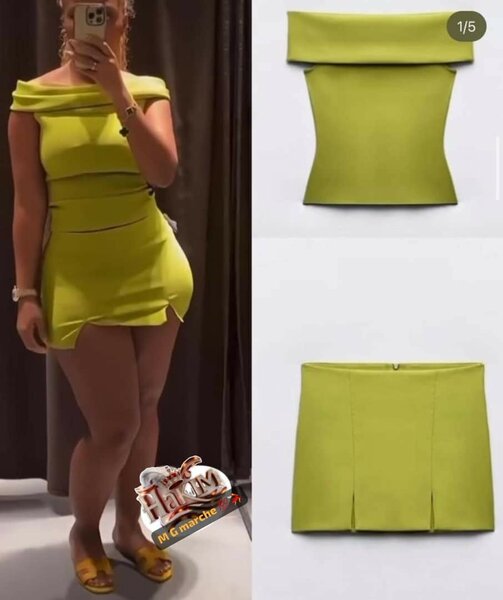 Robe élégante à épaules dénudées