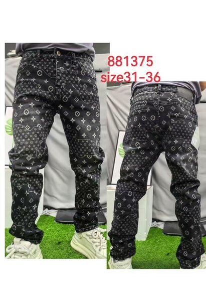 Jeans imprimé mode homme