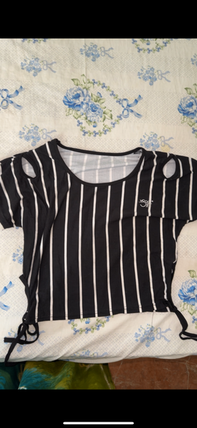 T-shirt rayé tendance femme