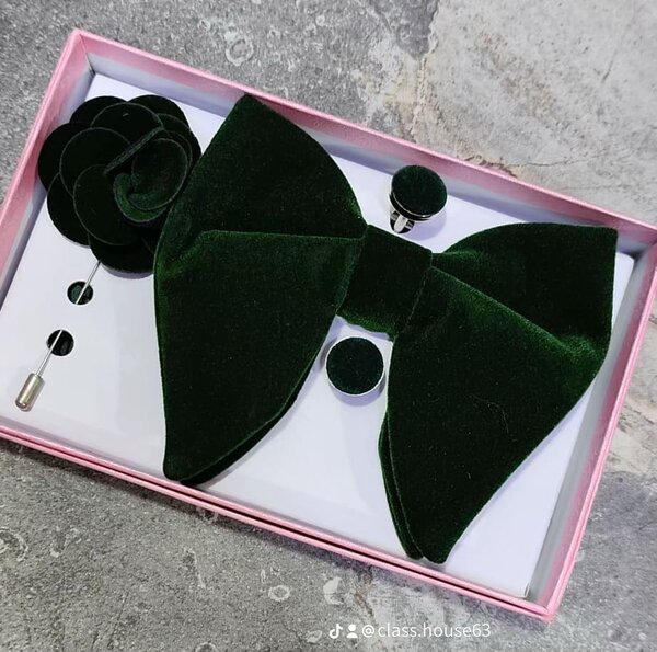 Coffret noeud papillon velour