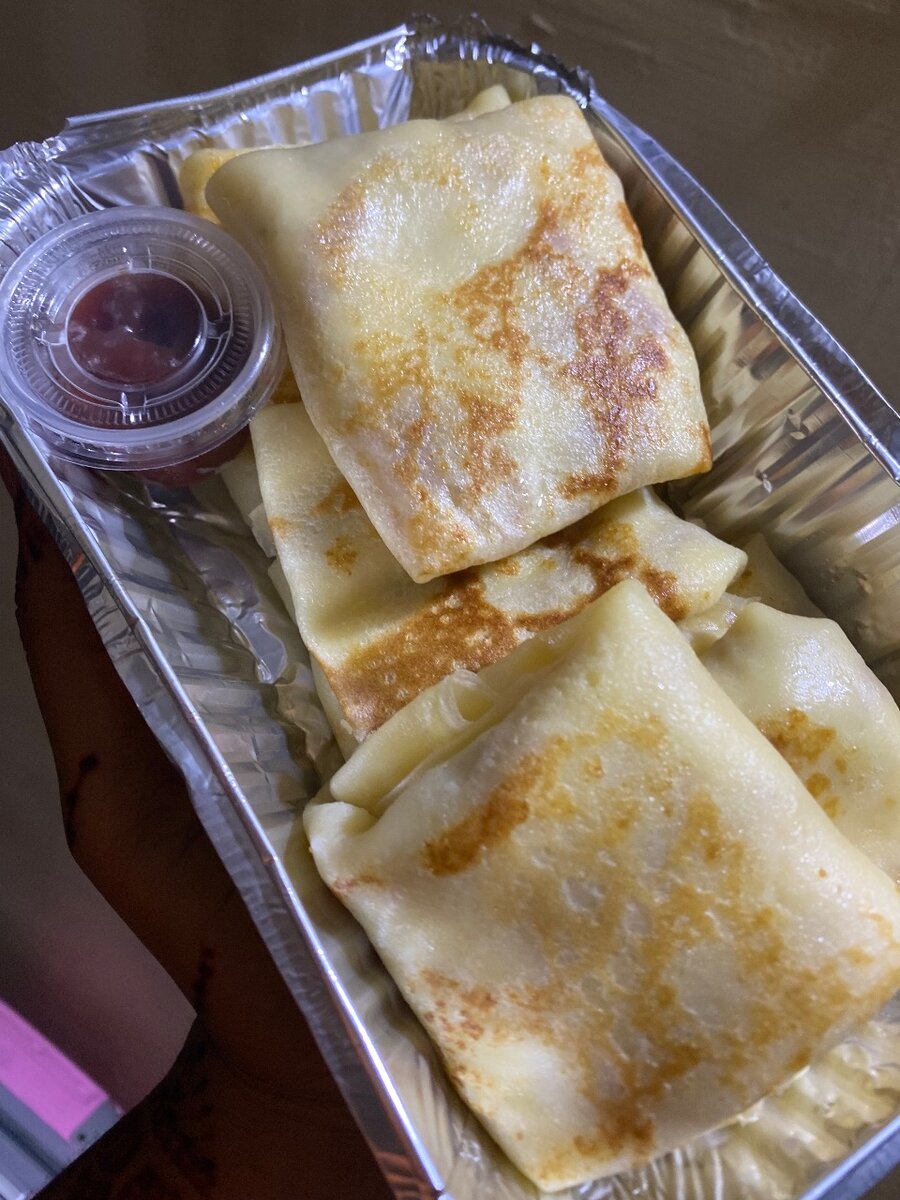 Crêpes fourrés salés