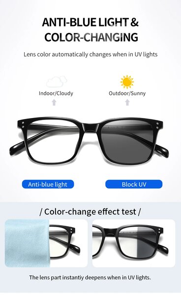 Polarized and Photochromic (Chameleon) Lens Sunglasses
