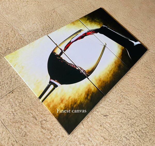 Painting on canvas of 3 pieces(2.1m.x90cm )