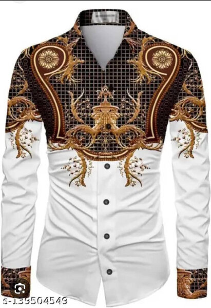 Chemise à motifs audacieux